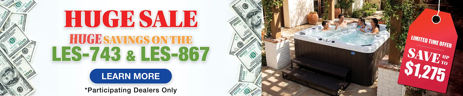 Calspas hot tub being used in a family setting - Boston